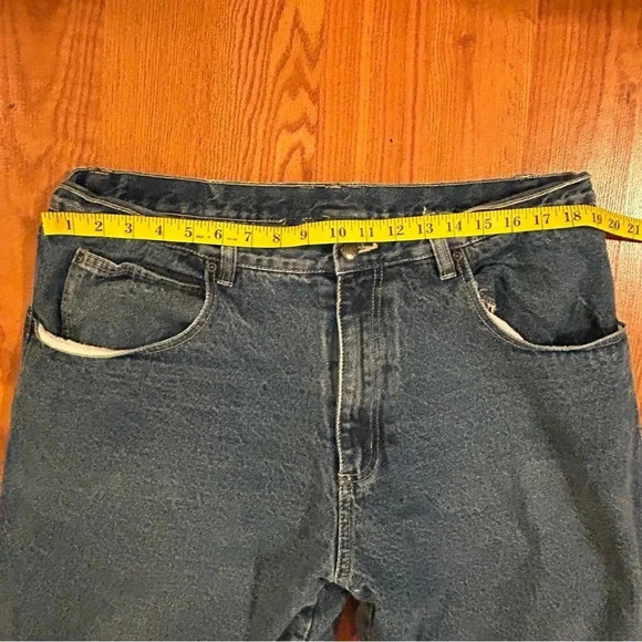 Smith’s Workwear Jeans Mens 38x34 (Actual 37x30) 5-Pocket Fleece Lined Denim - Picture 11 of 14